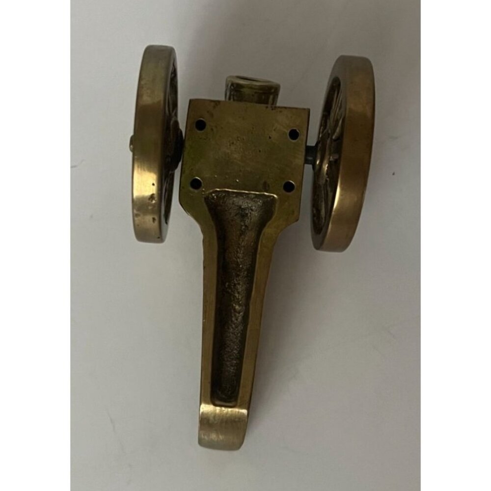 Vintage Miniature Brass Cannon Civil War Paperweight - Picture 7 of 11